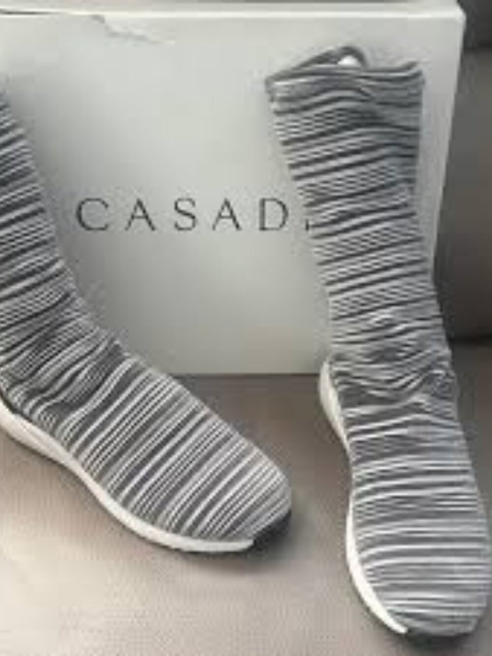 8-NEW IN BOX CASADEI SOCK SNEAKERS STRETCHY